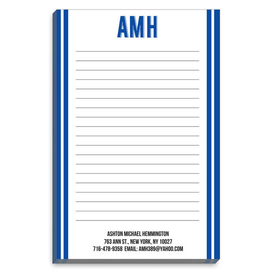 Bold Colorful Bars Notepads